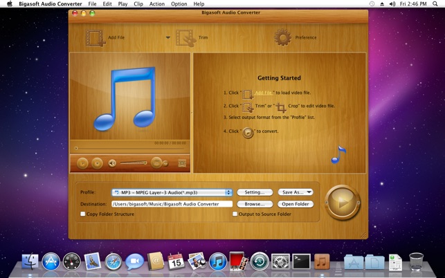Bigasoft audio converter (free version download for mac